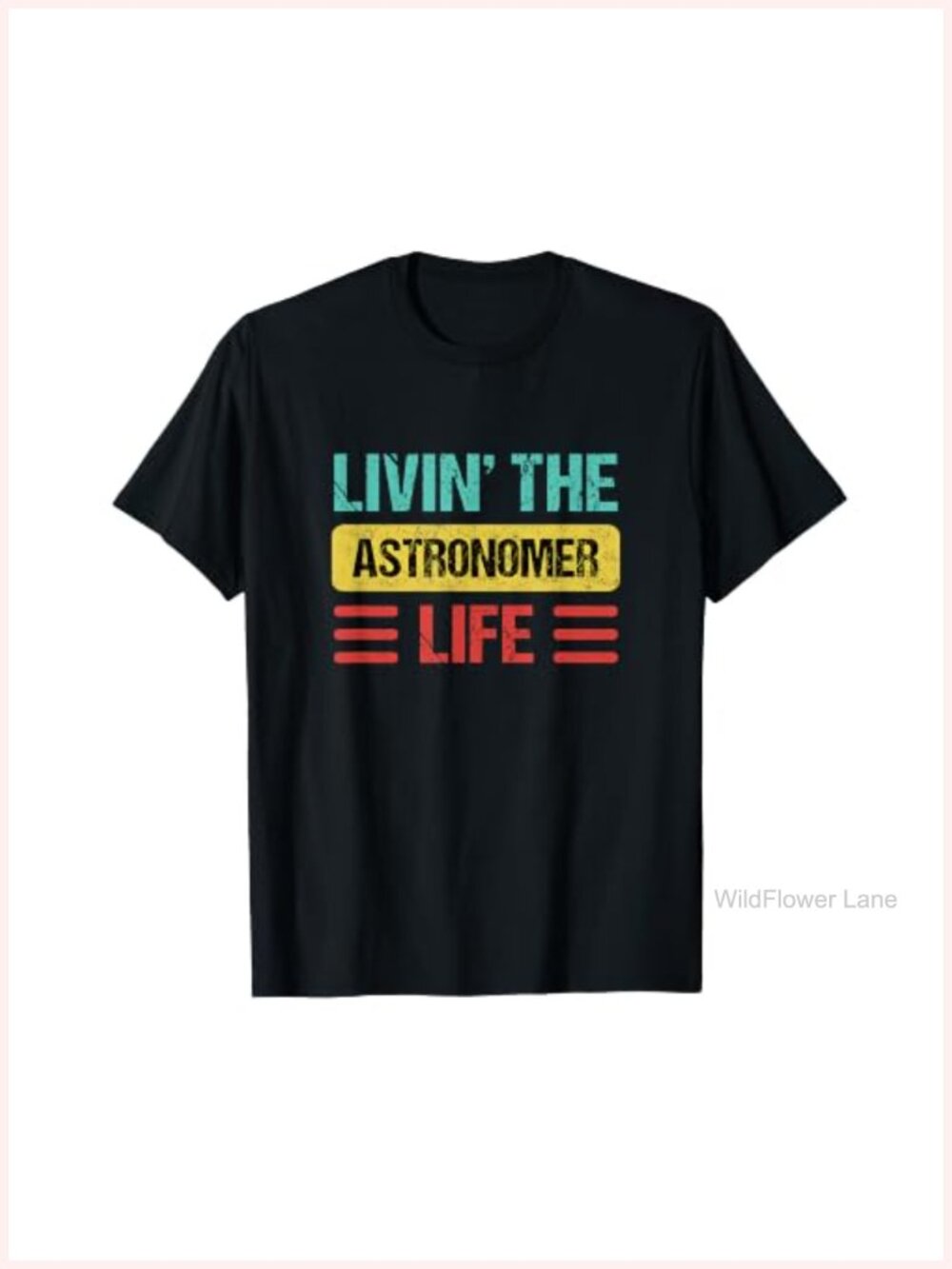 Astronomer Space Science Graphic T-Shirt Classic Fit Tee
